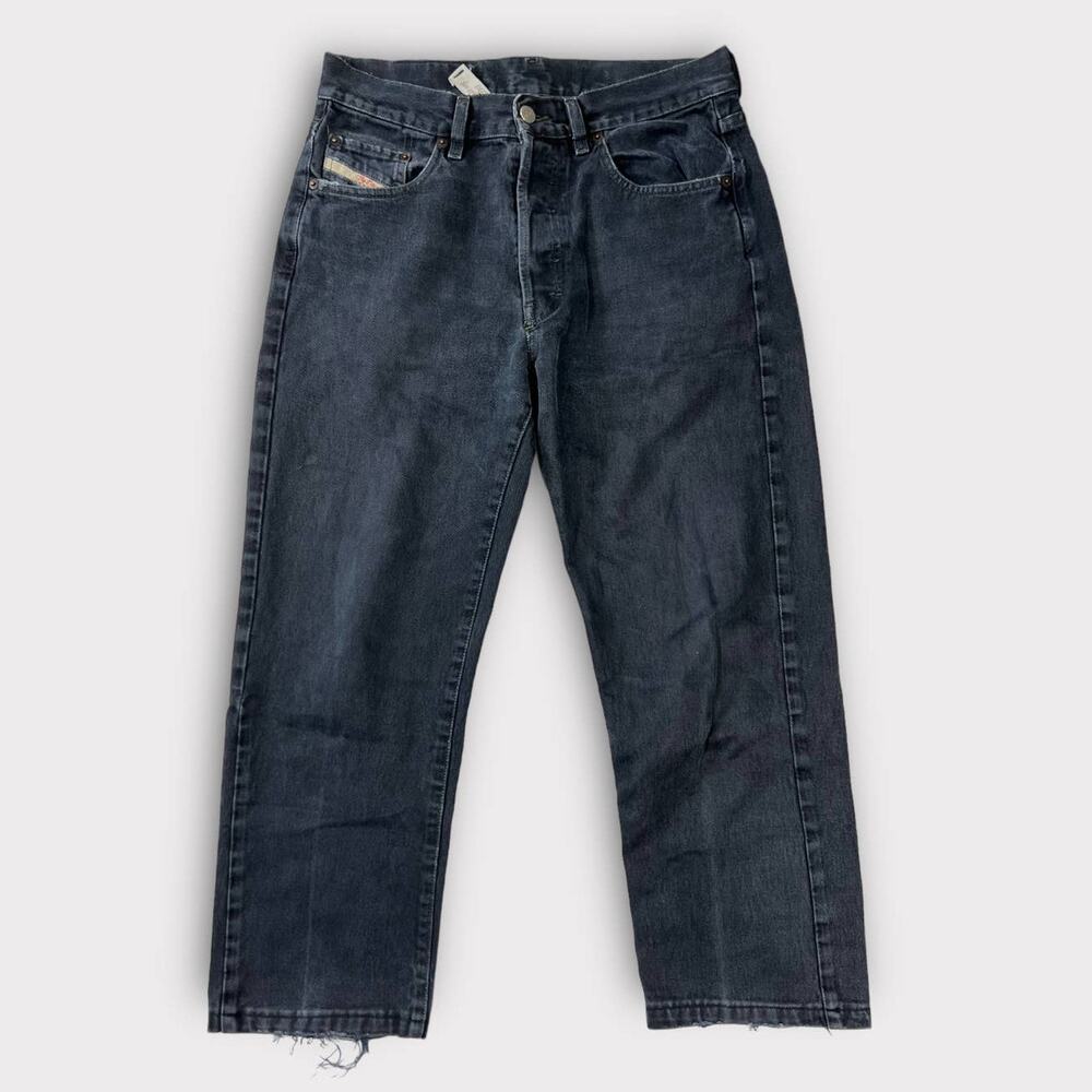 Diesel Vintage Wash Cropped Ankle Straight Leg Jeans